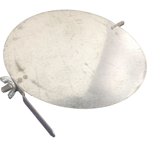 Single Wall Galvanized 7" Damper with Quad
