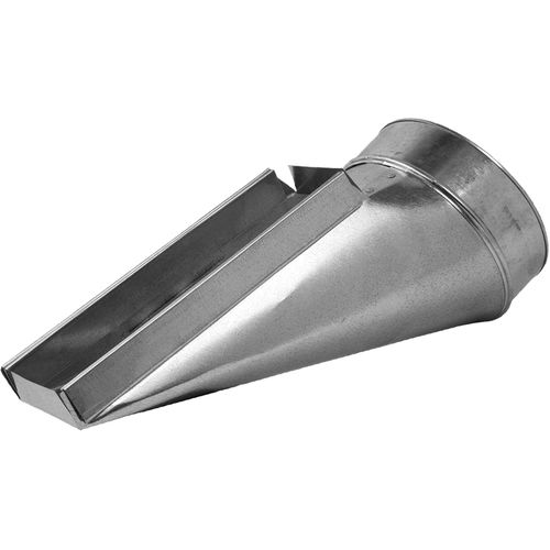 SWBE4147 4" x 14" x 7" End Boot, Galvanized Sheet Metal