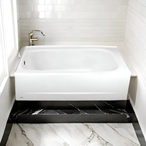 American Standard 2460.002.020 Cambridge 60" x 32" Integral Apron Bathtub, White 