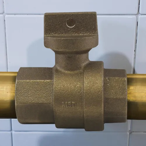 AY McDonald 2" Ball Valve Curb Stop, FIP x FIP