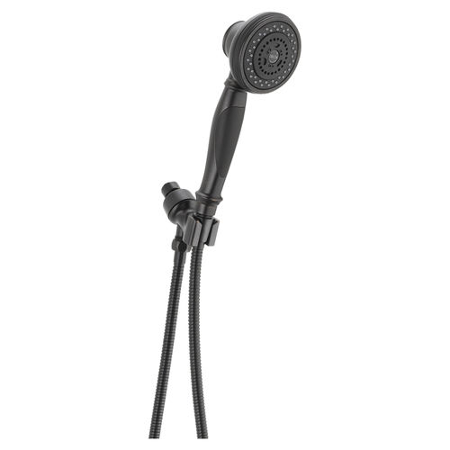 Delta Premium Three-Setting Touch-Clean Handheld Shower with Shower Mount and 60in to 82in Stretchable Metal Hose, 1.75 GPM, Venetian Bronze - 54613-RB