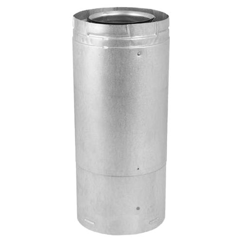 DuraVent 46DVA-17TAB DirectVent Pro 4" Adjustable Double-Wall Pipe Length, 11" - 17", Black (6-5/8" O.D.)