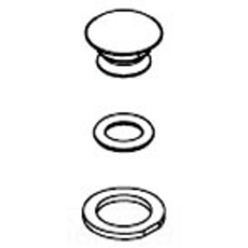 Moen Brushed Chrome Handle Cap Kit - 115034BC