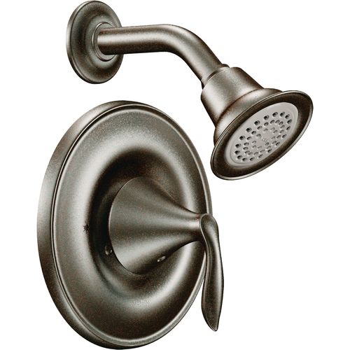 Moen Eva Posi-Temp Single-Handle Shower Faucet, One-Function, 2.5 GPM, Lever Handle, M-PACT, Oil Rubbed Bronze - T2132ORB