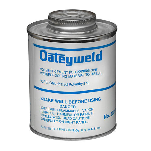 Oatey 30810 16-Ounce CPE Solvent with Dauber, Clear Liquid