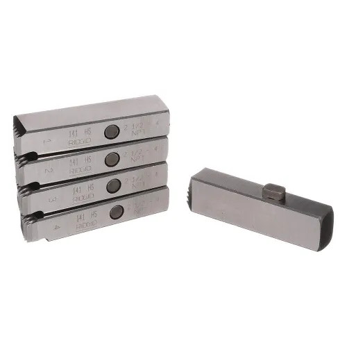 RIDGID 2 1/2"- 4" High-Speed Right-Hand Pipe Dies for Model 141 Geared Threaders - 38120