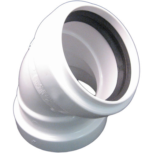 6" Elbow 45 Degree Gasketed Sewer & Drain Sewer & Drain SDR 35 PVC