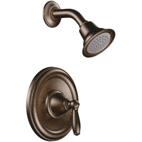 Moen Brantford Posi-Temp Single-Handle Shower Faucet, One-Function, 2.5 GPM, Lever Handle, Oil Rubbed Bronze - T2152ORB