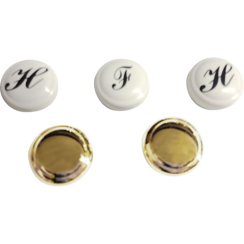 Moen Kingsley Handle Cap Kit, Polished Brass - 114324P