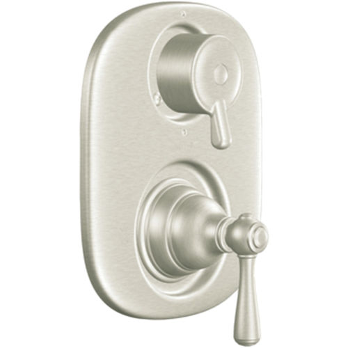 Moen Kingsley Moentrol Valve Trim w/ 3-Function Transfer, Lever Handles, Brushed Nickel - T4111BN