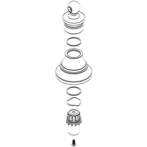 Moen Waterhill Chrome Hot And Cold Handle Hub Kit - 116629