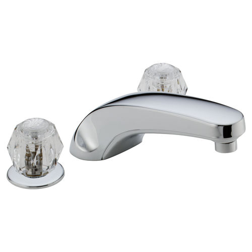 Delta Classic Two-Handle Roman Tub Faucet Trim, Low Arc Spout, Knob Handles, Chrome - T2710  