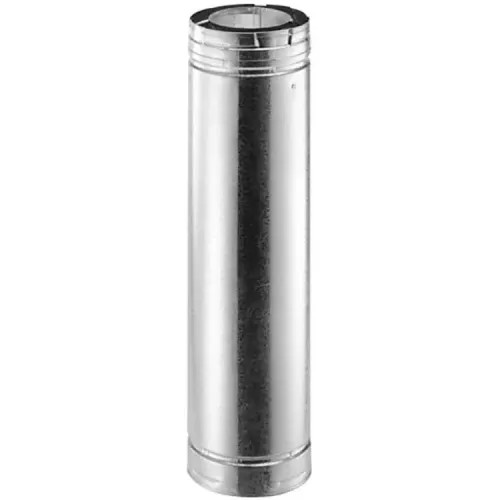 DuraVent 46DVA-09 DirectVent Pro 4" Double-Wall Pipe Length, 9" - Galvanized (6-5/8" O.D.)