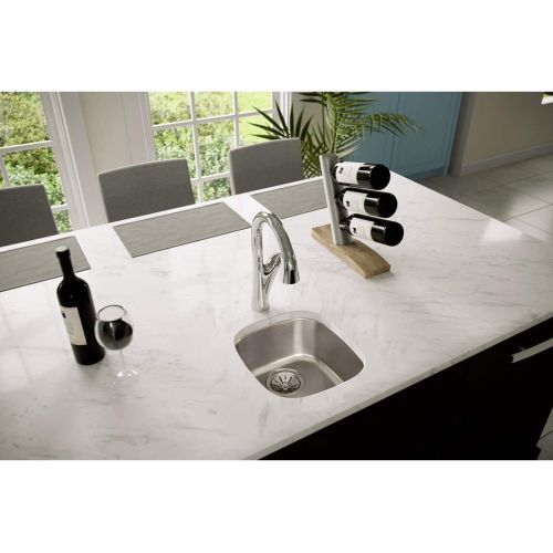 Elkay ELUH1113 Lustertone Classic 14-1/4" x 15-3/4" x 5-15/16" Single Bowl Undermount Sink, Stainless
