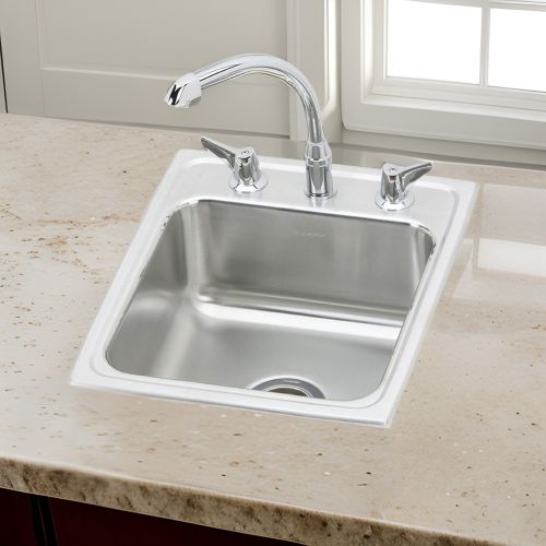 Elkay LH1720C Gourmet Stainless Steel Single Bowl Sink Package