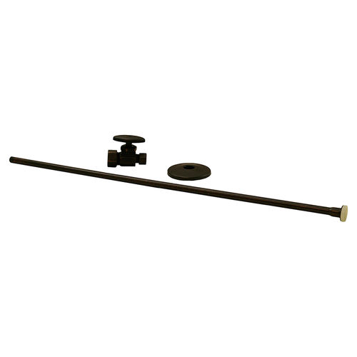 Jones Stephens S1038WB Old World Bronze Straight Stop w/ Closet Supply