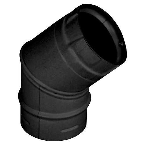 M&G DuraVent PelletVent Pro 45 Degree Elbow - Black - 4PVP-E45B