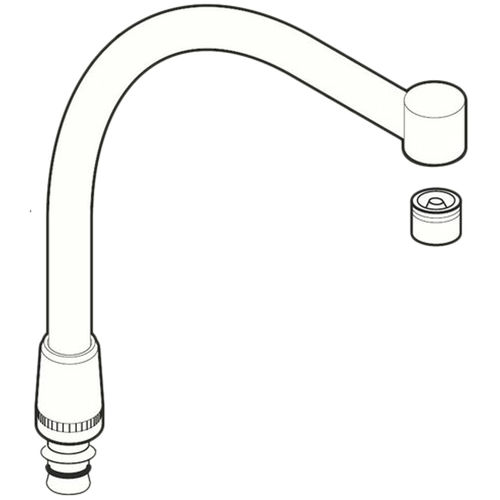 Moen 16264 Commercial High Arch Spout for 8940, 8796 and 8799 Faucets, Chrome