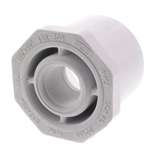 PVCB11212ST 1-1/2"x1/2" SCH 40 PVC BUSHING SLIP x THREAD