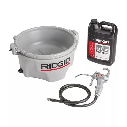 RIDGID Model 418 Oiler with 1 Gallon Premium Thread Cutting Oil - 10883