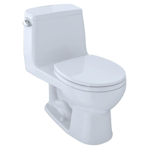 TOTO UltraMax One-Piece Toilet with SoftClose Seat, Round, 1.6 GPF, Cotton White - MS853113S#01