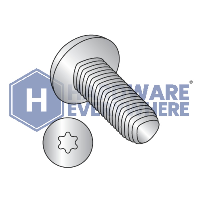 1/4-20 X 3/4 Thread Forming Screws / Torx / Pan Head / 18-8 Stainless / Plain / Taptite Alternate