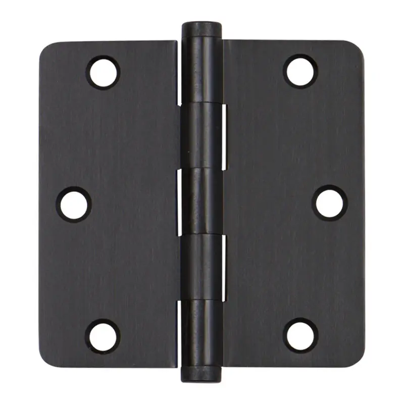 1/4" Radius Solid Brass Hinge3-1/2" x 3-1/2" / Oil Rubbed Bronze