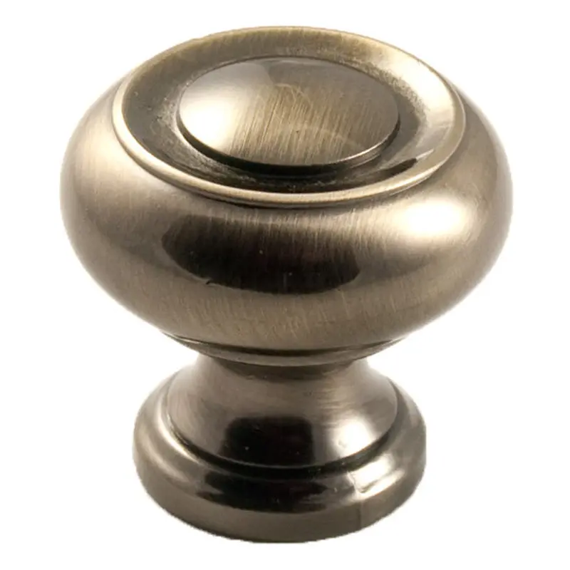 Concentric Ring KnobAntique Brass