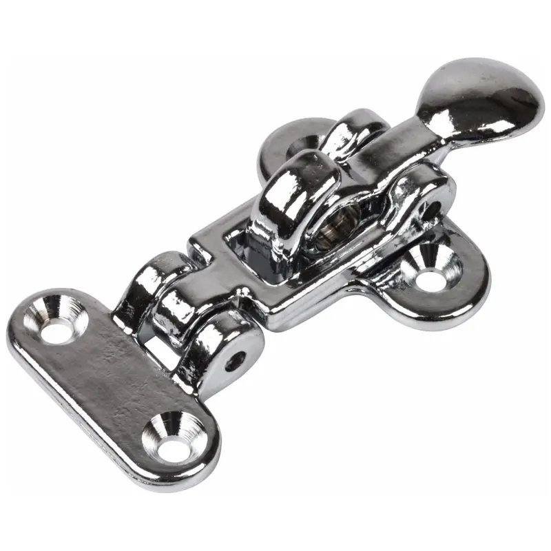 Chrome plated Brass Draw Pull Catch with Padlock Eye