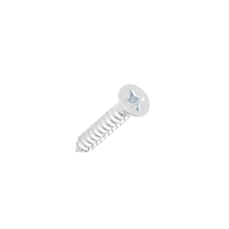 Large Flat Head Steel Screws#12 x 1" - 4 Pack