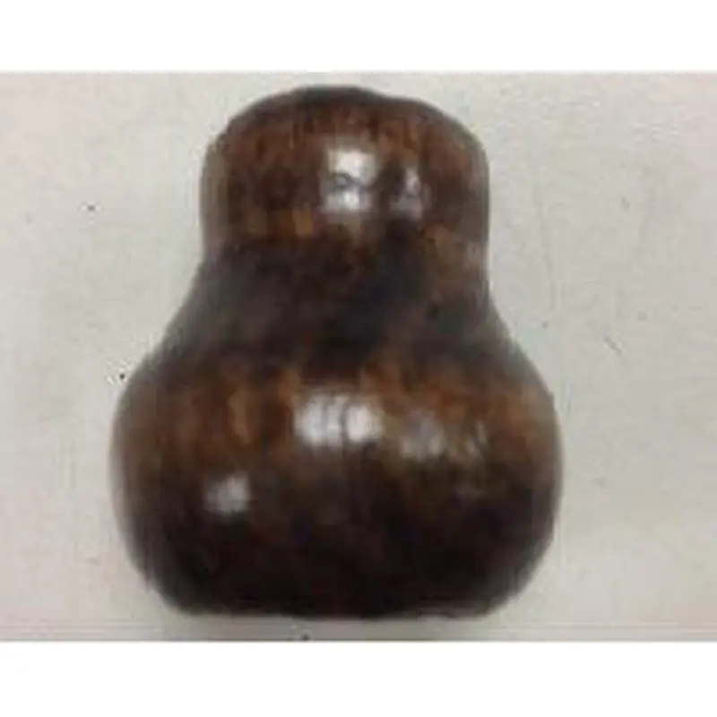 1" Wood Bell Cord Pull - Walnut - 25 Per Bag
