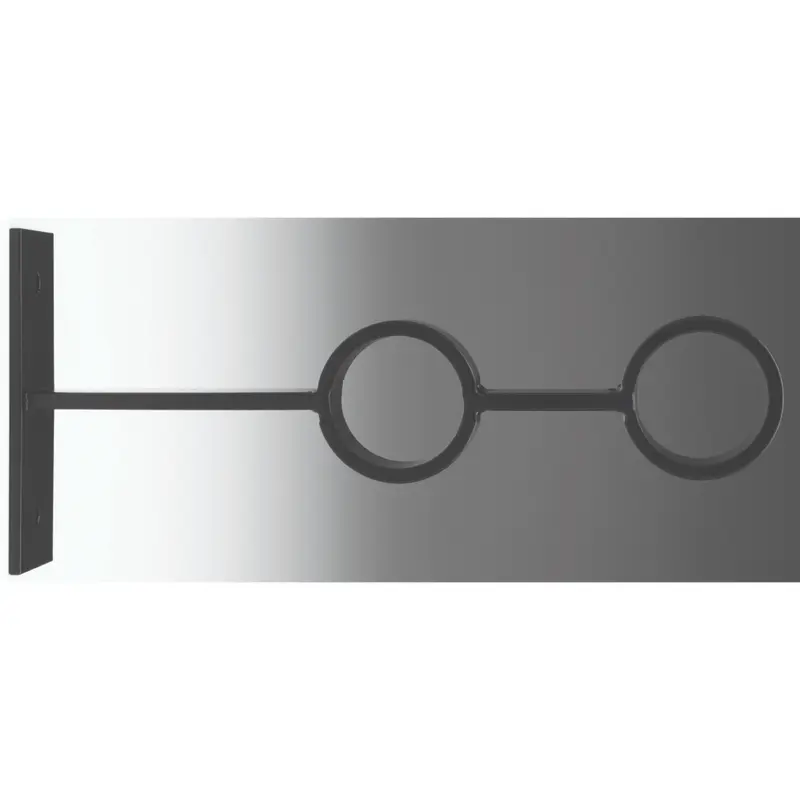 Closed Dbl York Bkt 30mm-black