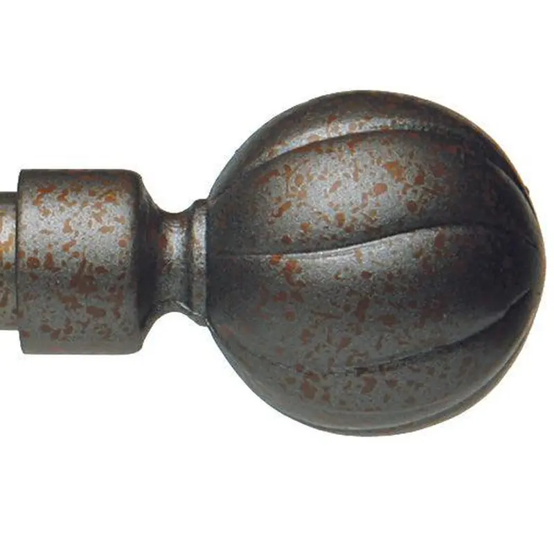 Forest Porto Finial Bola Black 1 3/16"
