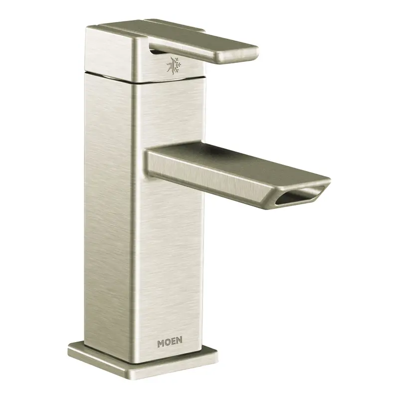 90 Degree Chrome one-handle low arc bathroom faucetChrome