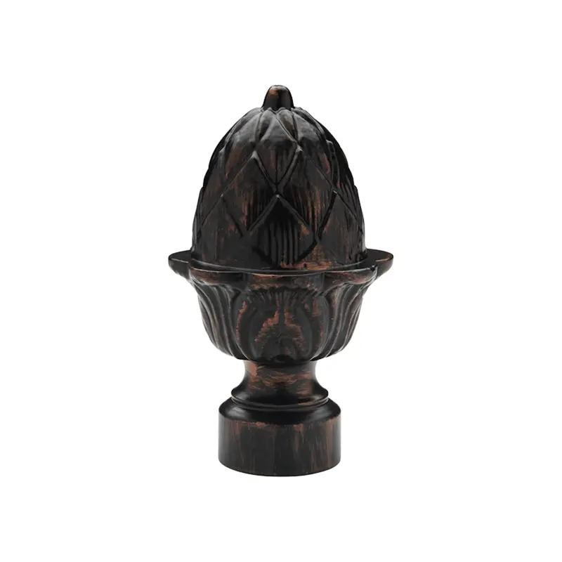 Select Iron Works Cypress Drapery Finial - Various Colors / Sizes3/4" / Black Copper