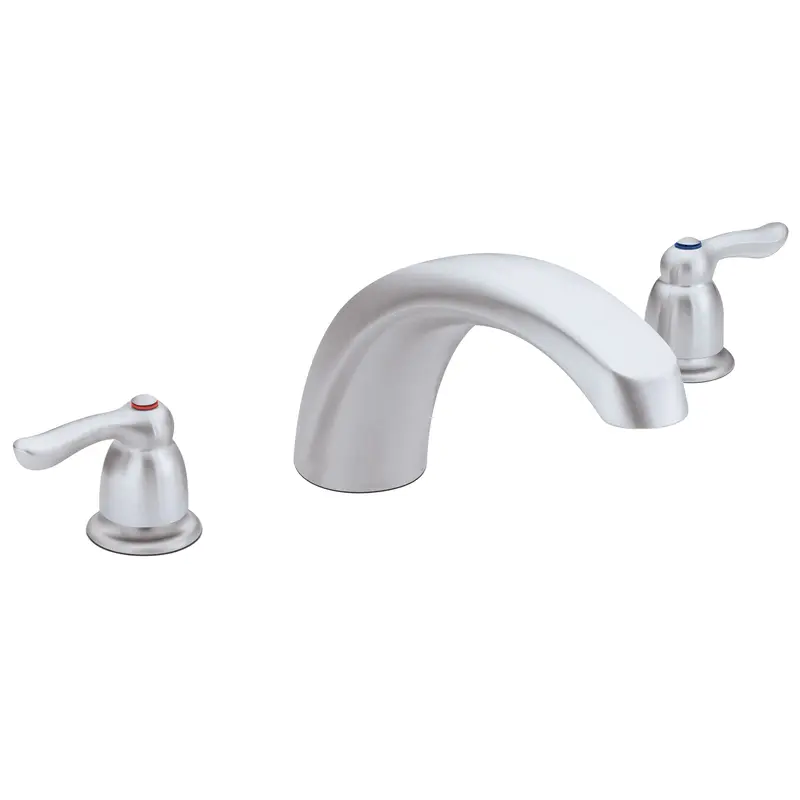 Chateau Chrome Two-Handle Low Arc Roman Tub FaucetChrome