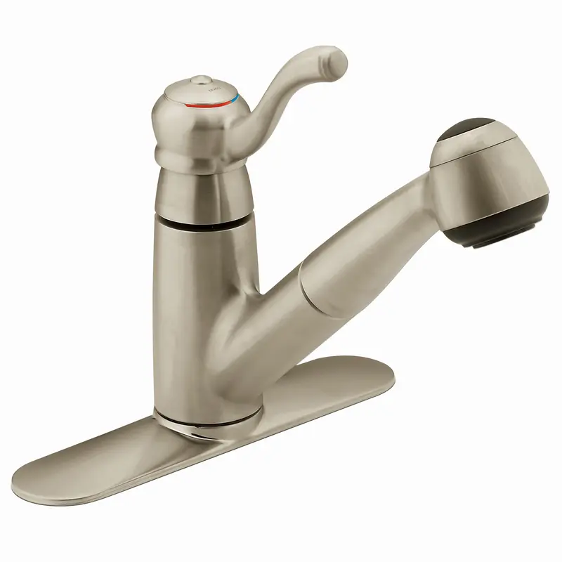 Colonnade Chrome one-handle low arc pullout kitchen faucetStainless
