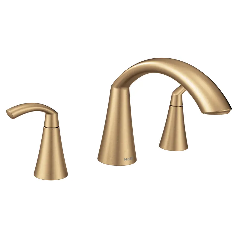 Glyde Chrome Two-Handle High Arc Roman Tub FaucetChrome