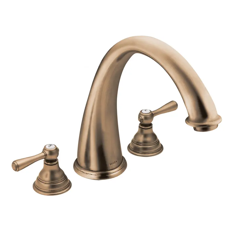 Kingsley Chrome Two-Handle High Arc Roman Tub FaucetChrome