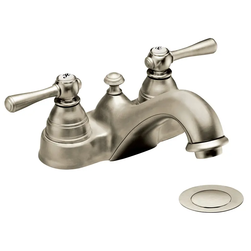 Kingsley Chrome Two-Handle Low Arc Bathroom FaucetChrome