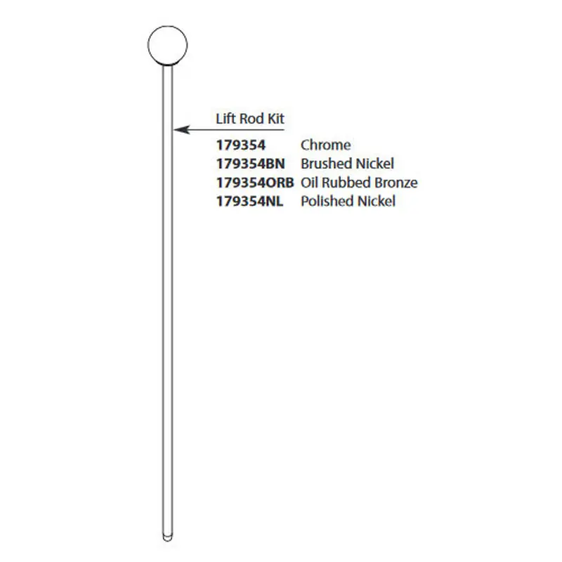 Wynford Oil Rubbed Bronze Lift Rod KitOil Rubbed Bronze