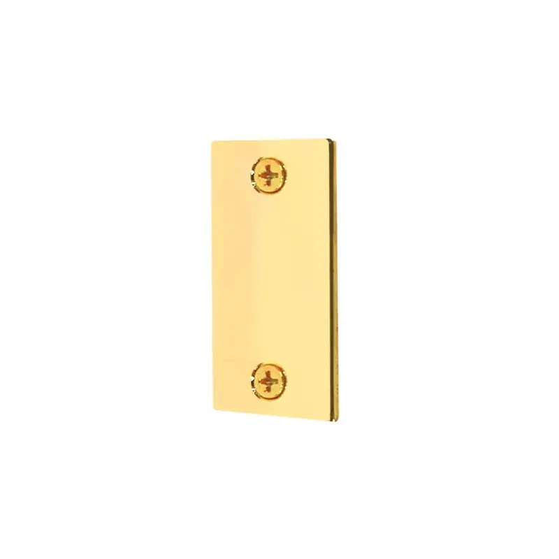 1-1/8 in. x 2-1/4 in. Brass Plated Door Filler Plate