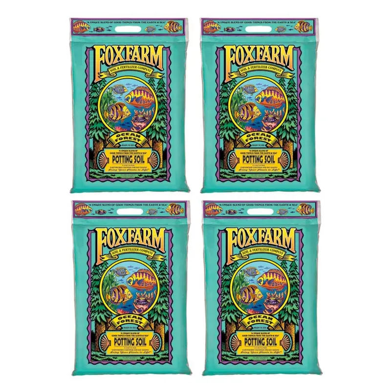 12 Qt. Ocean Forest Garden Potting Soil Healthy Mix 6.3-6.8 pH (4-Pack)