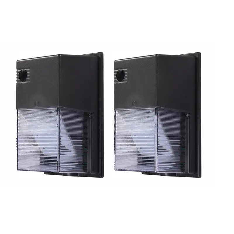 150-Watt Equivalent Integrated Outdoor LED Wall Pack, 2500 Lumens, Dusk to Dawn Outdoor Light (2-Pack)White / 5.5 / 1 Pack