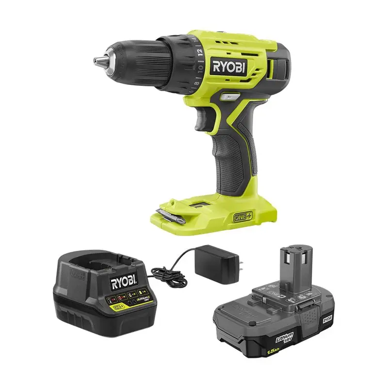 18-Volt ONE  Lithium-Ion Cordless 1/2 in. Drill/Driver Kit with (1) 1.5 Ah Battery and 18-Volt Charger1 Battery & Charger Included / 5.52