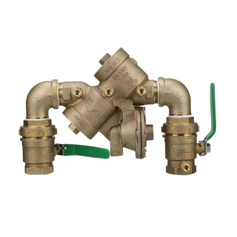 2 in. Lead-Free Reduced Pressure Principle Assembly with Street Elbows and Union Ball Valves40 / each