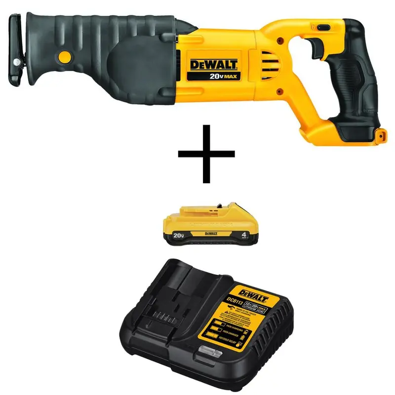 20-Volt MAX Li-Ion Cordless Reciprocating Saw (Tool-Only) with 20-V Max Li-Ion Starter Kit with 4.0 Ah Battery & Charger5.85 / bundle