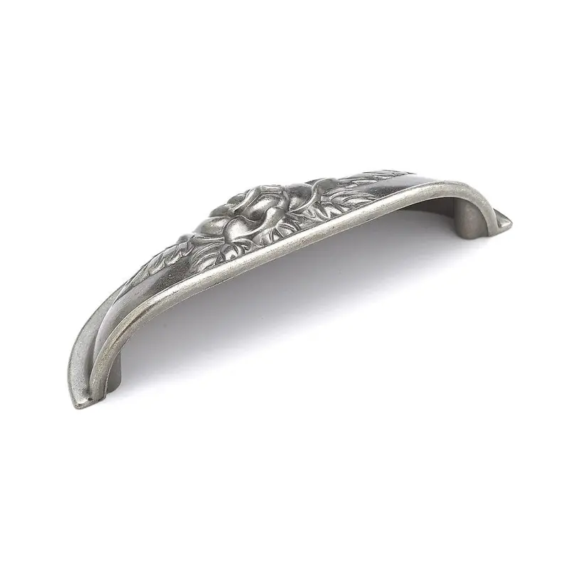 3-3/4 in. (96 mm) Center-to-Center Pewter Traditional Cup Pull3 3/4 in. / Pewter / 0.1175