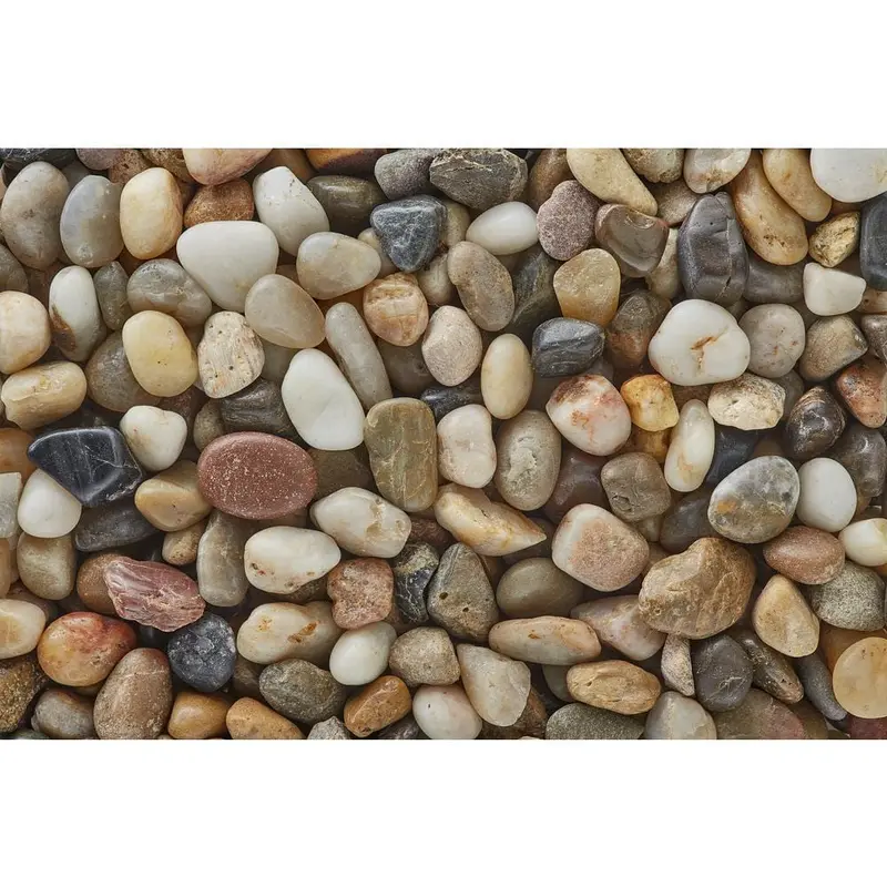 3/8 in. Polished Mixed Gravel (20 lbs. Bag)20 / bag