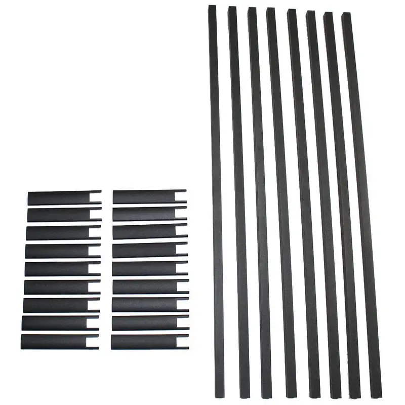 4 ft. Textured Black Aluminum Stair Picket and Spacer Set3.5 / package